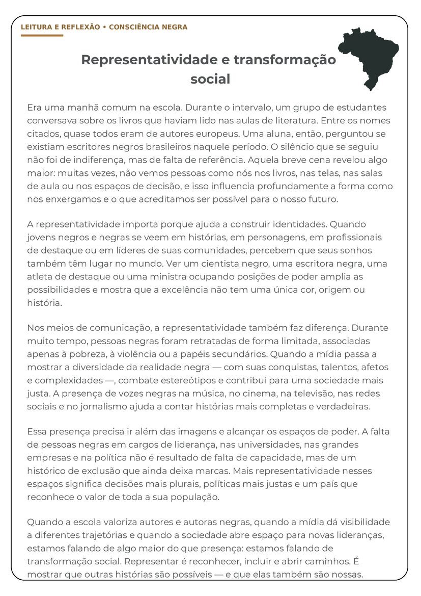 textos sobre consciencia negra do ensino médio ensino fundamental página 7